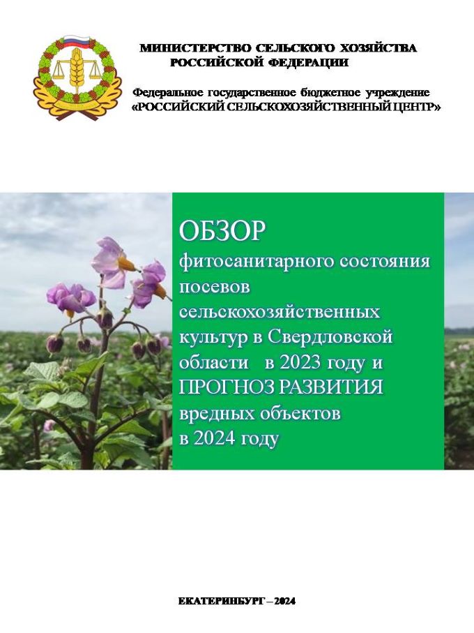 Свердловский филиал подготовил Обзор фитосанитарного состояния посевов в 2023 году и прогноз на 2024 год 